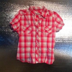 Pink plaid shirt